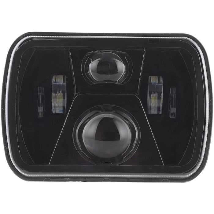 Feu Avant Auto - 7In Phare Led Feux Croisement Rectangulaires Phares Carré Haute Luminosité 12-24 Adapté
