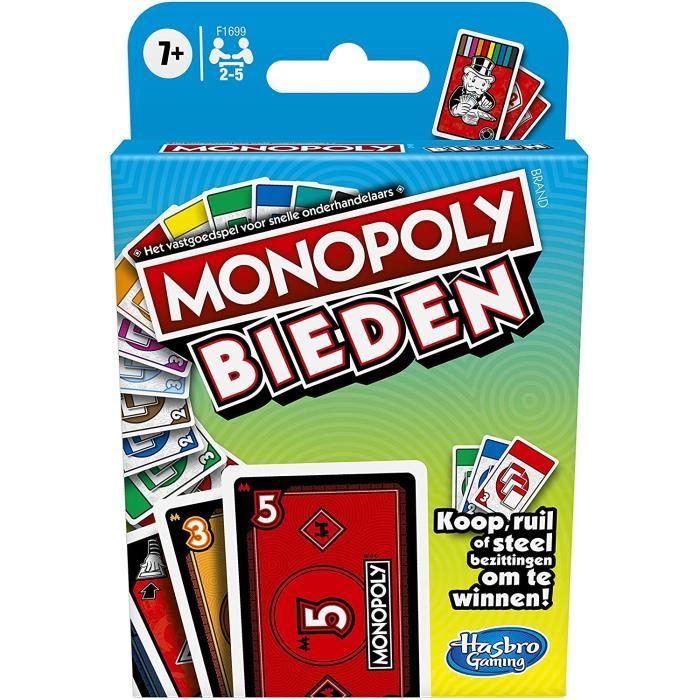 Monopoly jeu de cartes Enchères (NL) - Cdiscount Jeux - Jouets