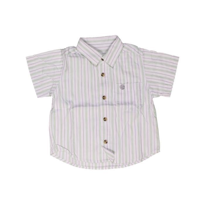 Chemise Manches Courtes Bebe Garcon Kiabi 12 Mois Blanc Ete Blanc Blanc Cdiscount Pret A Porter