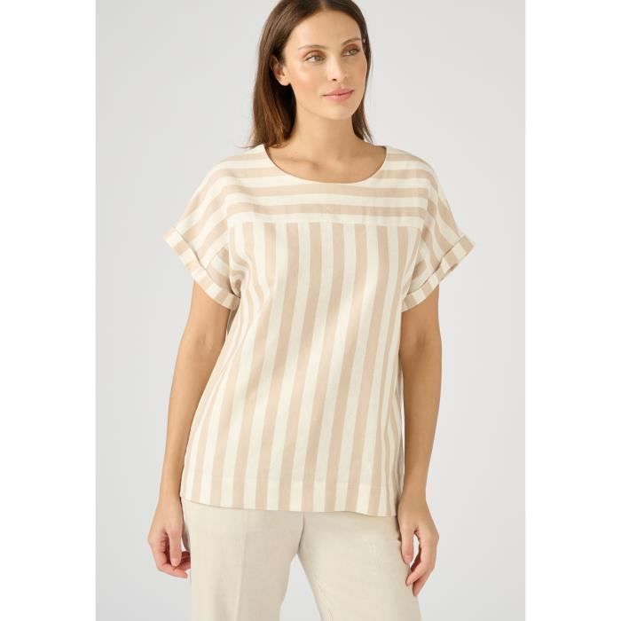 Pyjama rayé en pure viscose - Pyjama