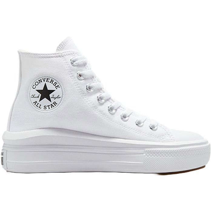 Basket Converse ALL STAR MOVE PLATFORM - Femme - CONVERSE - Blanc - Textile  - Lacets Blanc - Cdiscount Chaussures