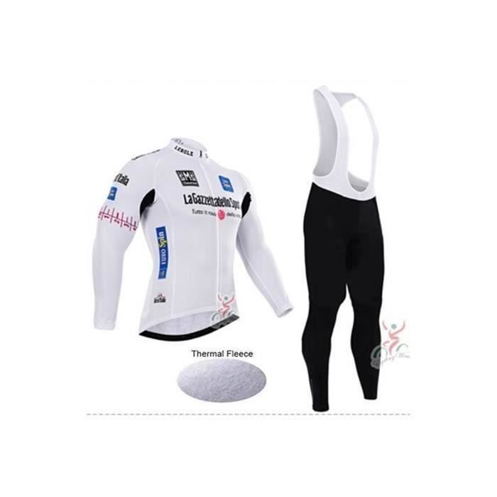 ROTTO Maillot Cyclisme Homme Respirant Cyclisme Manches Longues Série dégradée