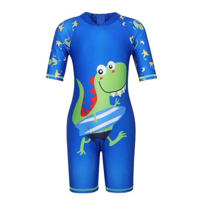 AmzBarley Enfant Maillot de Bain 1 Pièces Anti-UV Garçon Body Short de Bain Plage Combinaison de Natation Piscine Costume Swimwear