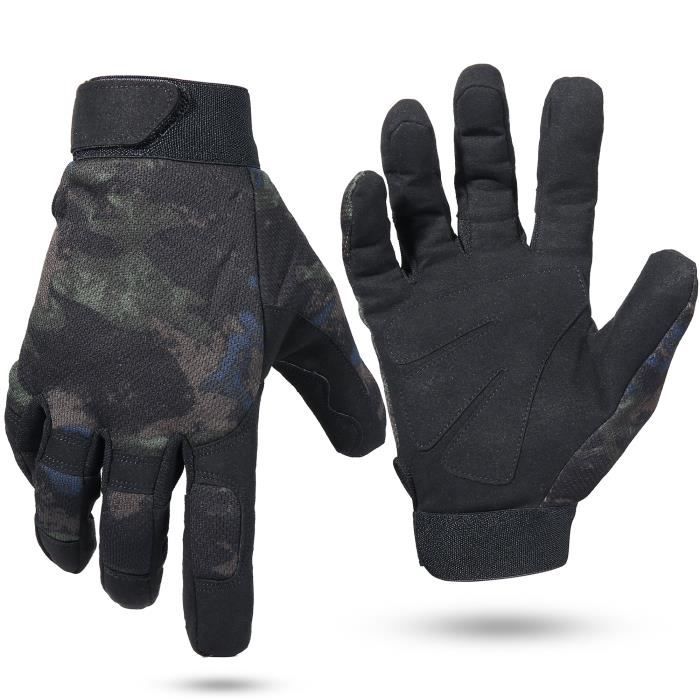 Lot De 4 Paires De Gants Tactiques Mi-doigts - Unisexe, Antidérapants, Pour Vélo, Airsoft, équitation (couleurs Camouflage)