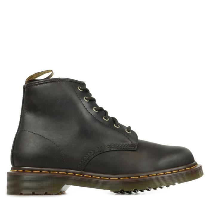 Boots Dr Martens 101 - Cuir - Lacets - Mixte - Marron - 2 cm