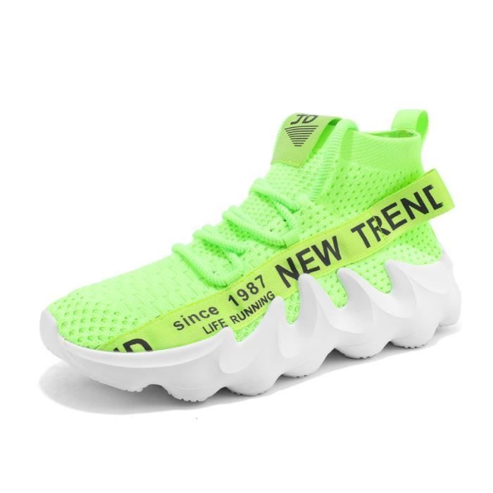 Baskets Running Homme Sans Lacets - Légeres, Confortables - Pour Marche, Randonnée, Sport En Salle