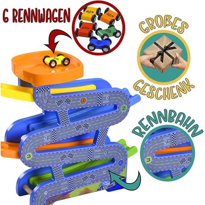 TOP BRIGHT Circuit de Voitures en Bois pour Les Enfants de 1 et 2 Ans