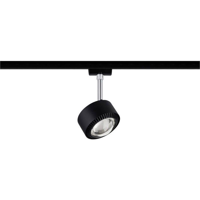 Paulmann URail Aldan Luminaire sur rail haute tension URail LED intégrée 9 W LED noir (mat) LAMPADAIRE Paulmann URail Aldan Luminaire sur rail haute tension URail LED intégrée 9 W LED noir (mat) LAMPADAIRE