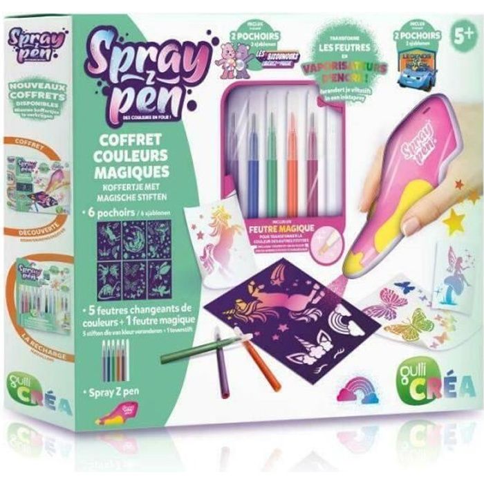 Feutres Vaporisateurs Spray Z Pen Couleurs Magiques Cdiscount