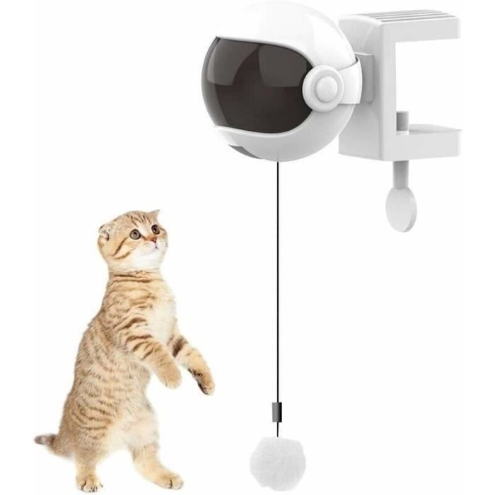 Meilleurs prix pour Jouet Intelligent pour Chat - PZCC - Puzzle Interactif de Boule de Levage Automatique - Blanc - Intérieur - Jeux