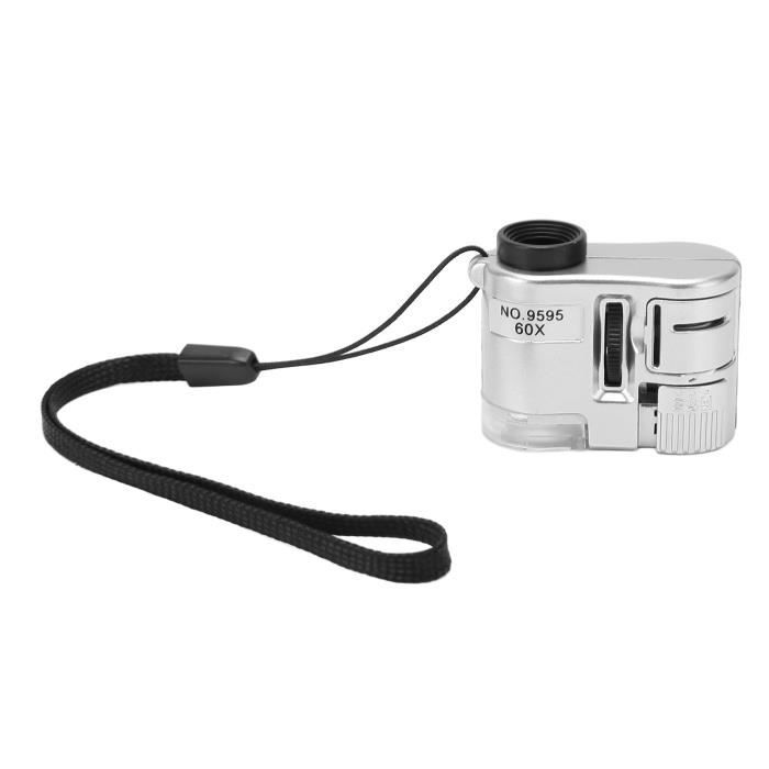 Mini Loupe De Poche Avec Lumière LED 30x - Pour Bijoutier, Horloger, Collectionneur - Grossissement Puissant