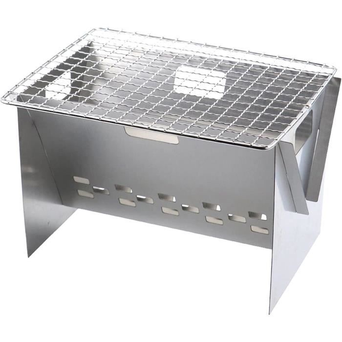 Grill De Campement HUSHUI – Mini Support Pliant En Acier Inoxydable, Diamètre 16 Cm, Résistant Haute Température, Antirouille, Pour Barbecue, Pique-nique, Rando