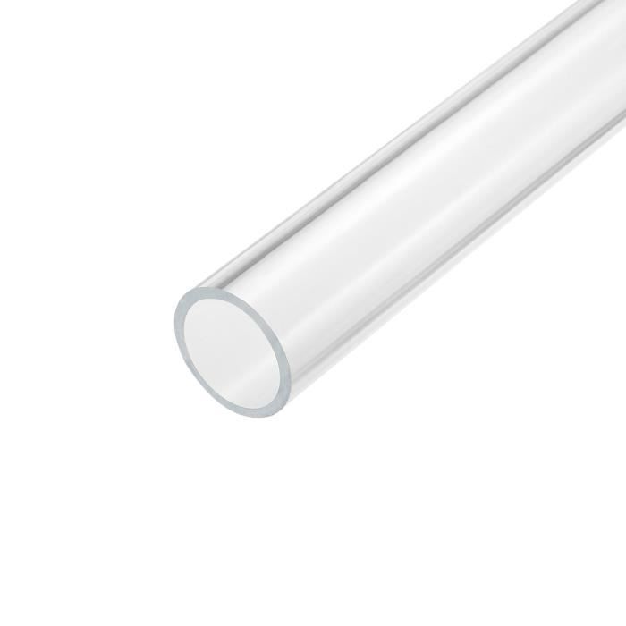 Tuyau Tube SOURCING MAP Acrylique Transparent Rigide Rond 41mm ID 45mm OD 14 pour Lampes Lanternes Système refroidissement eau