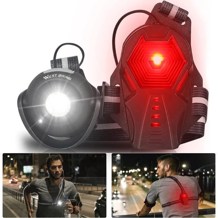 Lampe Course a Pied - Lampe Running USB Rechargeable 500 Lumens IPX6  Étanche Lampe Pectorale Running 3 Modes et 90° Réglable Angle - Cdiscount  Sport