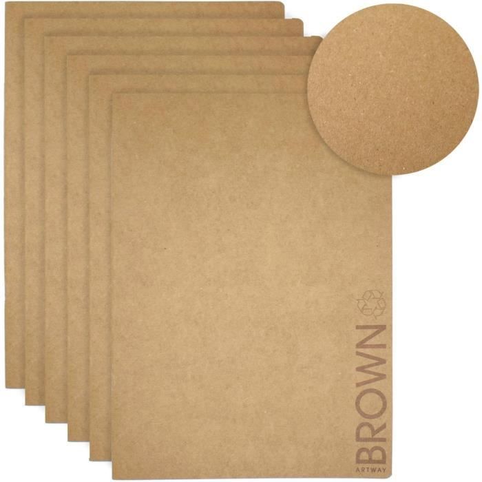 Carnet De Croquis En Cuir Mandarine Artway Indigo Doodle - 82 Pages Papier Cartouche 150 Gsm - Format 175x125 Mm
