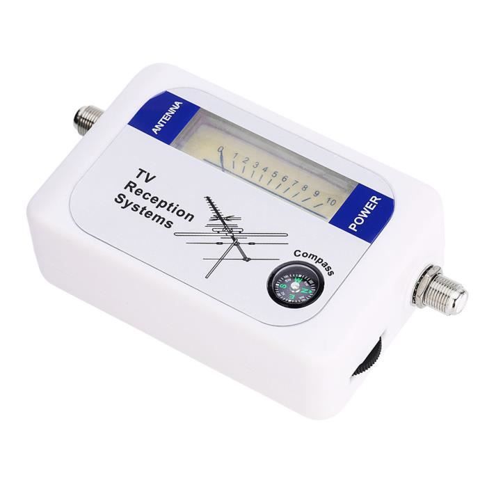 Dacvgog Chercheur De Signal TV Numérique - Mètre Antenne DVB-T 65-95 DBµV, Portable (batteries Non Incluses)