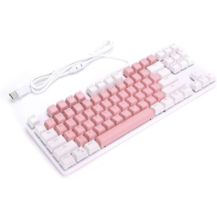 TMKB Clavier De Jeu 60 % Rétroéclairé Par LED, Ultra Compact, 68