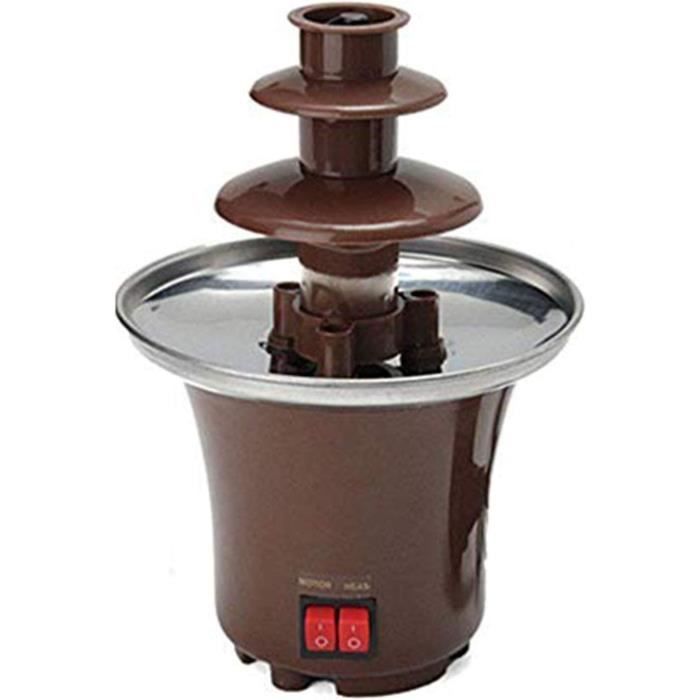 Fontaine à Chocolat 3 étages Rouge - 70W - Idéale Pour Fêtes Et Desserts