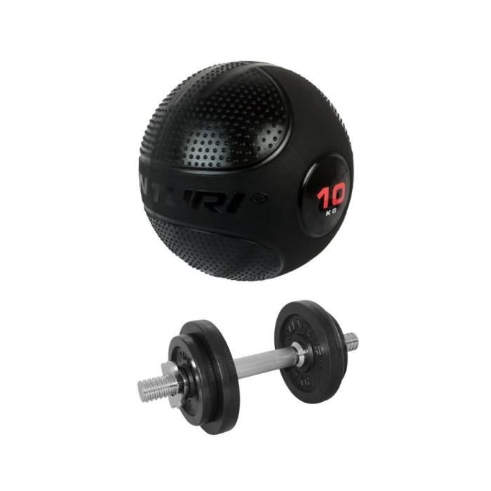 Tunturi Functional Fitness Balón Crossfit 20kg- Slam Ball, Unisex Adulto, Black, 1