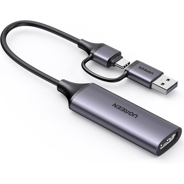 Carte de capture vidéo - UGREEN - USB-C HDMI 4K30 - Entrée HDMI - Capture 1080P60 - Faible latence