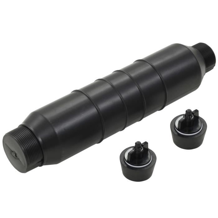 vidaXL Bouteille dhiver de piscine Gizzmo et 2 bouchons dhiver PEHD