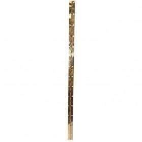 Charnière piano - acier laitonné - 32x960 mm