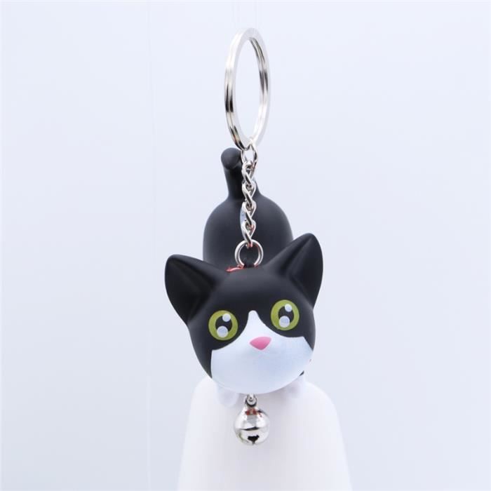 Porte Cles Chat Creatif Noir Et Blanc Chat Cdiscount Bagagerie Maroquinerie