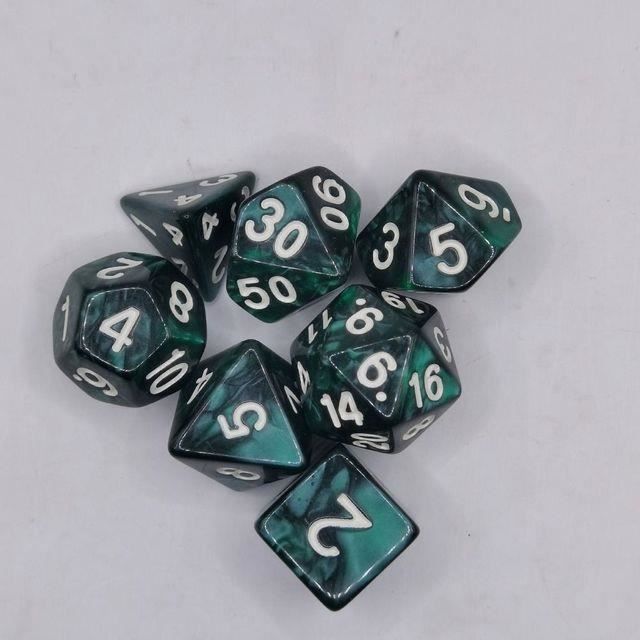 Dés Géants Noirs 7 Pièces – Donjons Et Dragons D&D – Polyédriques 25 Mm Avec Sac – RPG, Pathfinder, MTG
