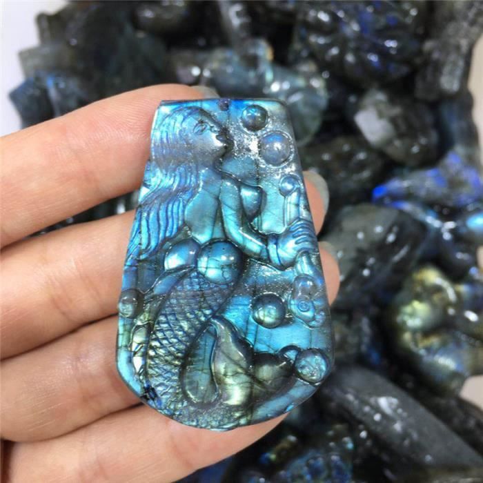Lot De 10 Pierres De Labradorite Naturelles - Gemmes Brutes - Sans Traitement