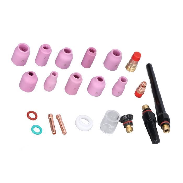 Kit De 46 Pièces Consommables Pour Torche TIG WP-9/20/25 – Céramique, Idéal Soudage