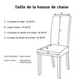 4pcs Housse de Chaise Universel-Housses pour Meubles-Couverture de Chaise de Salle à Manger Extensible Protection de Chaise-1