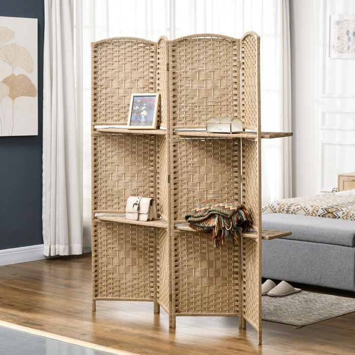 HOMCOM 4-delige ruimteverdeler, 160 x 170 cm, opvouwbare