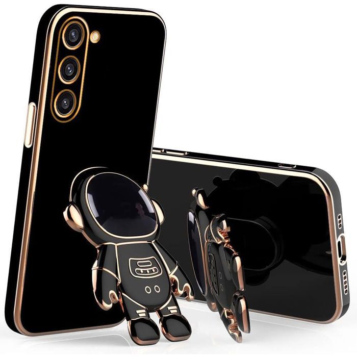 Coque Samsung Galaxy A36 / A56 5G - Motif Tête De Mort Floral Noir - TPU Souple - Protection Arrière Clip - Marque Taperso