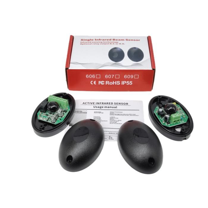 Cellules Photo-électriques NICE EPM – 12/24V, Paire Extérieure Pour Portail