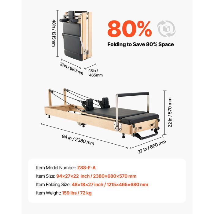 Planche De Pilates Portable Et Pliable – 97 X 41 X 2,85 Cm – Polypropylène Robuste – Entraînement Gainage Et Abdos – Femme, Fitness Maison