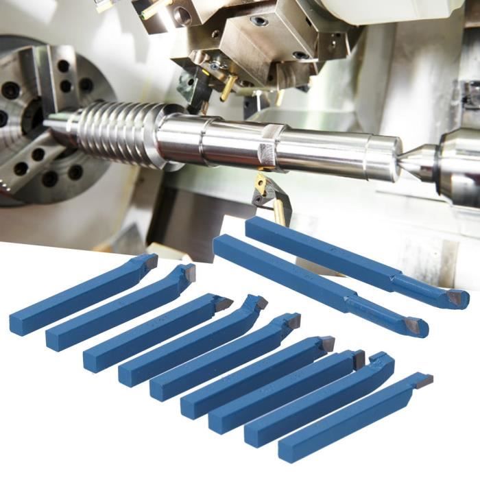 Kit Complet 6 Outils Tournage Bois Carbure + Ponceuse Bol - Manches Hêtre 46 Cm
