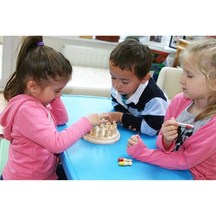 ZHITENG Jeux de Mémoire en Bois, Échecs de Jouets Montessori Enfant, Jeu de Societe Jouets Memory Jeux Educatif, Méliorent Mémoire Cognition des Couleurs, Cadeaux pour Garcon Fille et Personnes âgées ZHITENG Jeux de Mémoire en Bois, Échecs de Jouets Montessori Enfant, Jeu de Societe Jouets Memory Jeux Educatif, Méliorent Mémoire Cognition des Couleurs, Cadeaux pour Garcon Fille et Personnes âgées