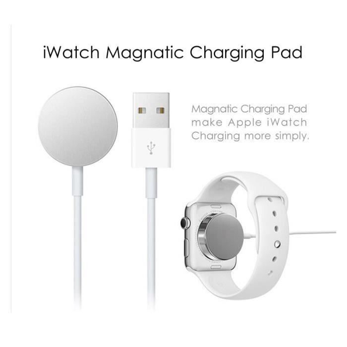 Chargeur induction APPLE magnétique Apple Watch 1m
