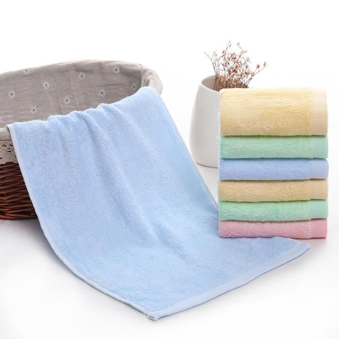 Set de 2 Serviette de Toilette Douceur Bébé 25*50cm en Fibre de Bambou Set de 2 Serviette de Toilette Douceur Bébé 25*50cm en Fibre de Bambou