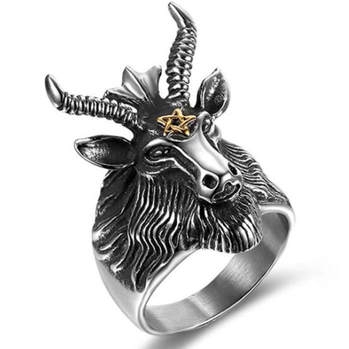Bague homme sale satanique