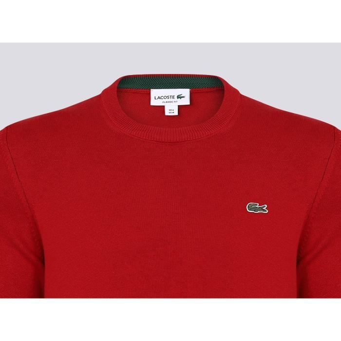 Pull rouge new arrivals homme lacoste