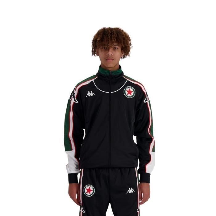 Veste de survetement Regroove Red Star FC 2022 23 noir blanc vert rouge Noir blanc vert rouge Cdiscount Sport