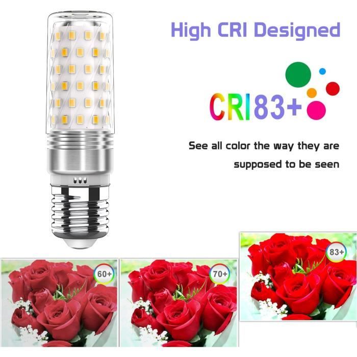 Ampoule LED E27 85W 5500K Lumière Du Jour - Pour Studio Photo, Vidéo, éclairage Maison - Économie D'énergie, Radiateur Aluminium