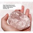 Quartz Rose Brut DOJA Barcelona - 500g, Pierre Naturelle 2-5cm Pour Lithothérapie