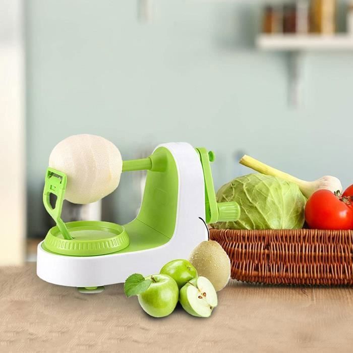3 éplucheurs De Légumes Réglables – Vert – ABS Et Acier Inox – Pour Pommes De Terre, Carottes, Pommes, Poires – 31,3 X 21,9 Cm