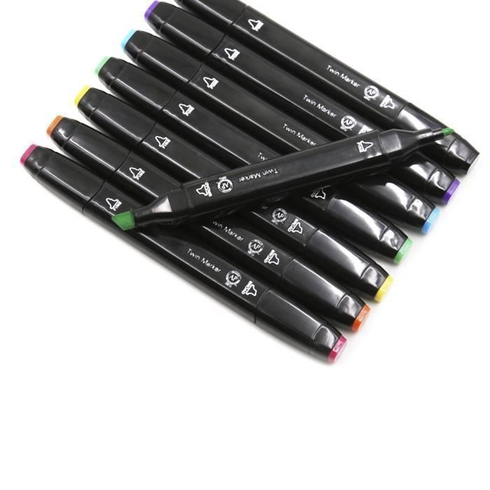 Equipement de bureau,Marqueurs d'art à double pointe pour peinture