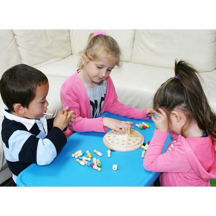 Jouets Amusants- Jeu D'Échecs À Mémoire En Bois, Jouet Éducatif Pour Enfants, Cadeaux De Jouets Amusants- Jeu D'Échecs À Mémoire En Bois, Jouet Éducatif Pour Enfants, Cadeaux De