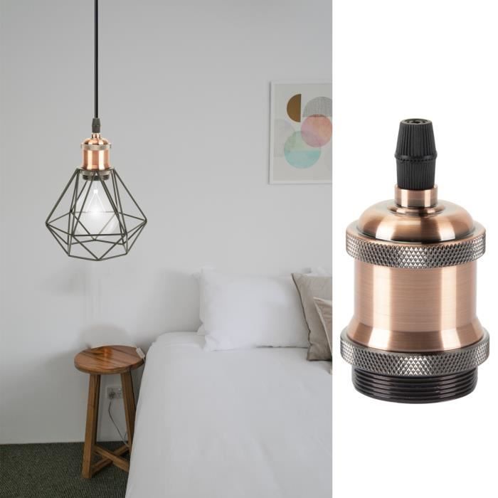 GreenSun Lot De 6 Douilles De Lampe Edison Vintage E27 Douille De