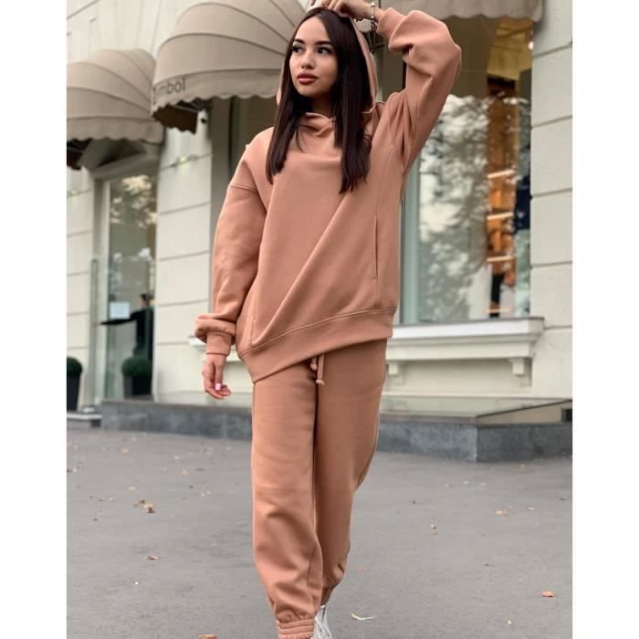 Ensemble Jogging Femme Tracksuit Women Loungewear Tenue Jogging Femme  SurvêTement Sport Femme Grande Taille Pour Hiver DéContracté Pantalon SurvêTement  Femme AthléTique : : Mode