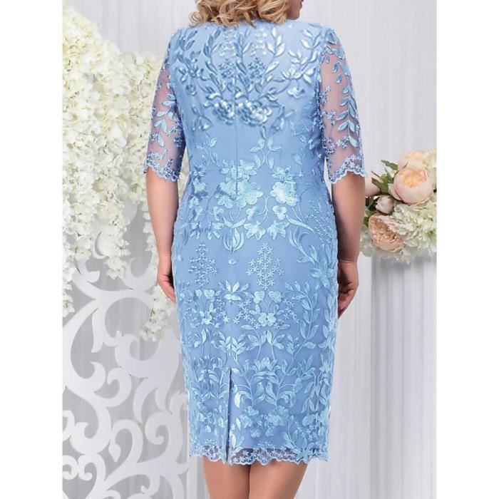 Robe de soir e en dentelle grande taille pour invit s de mariage robe de luxe l gante pour femmes de 50 ans robe 1.5mmx13367m